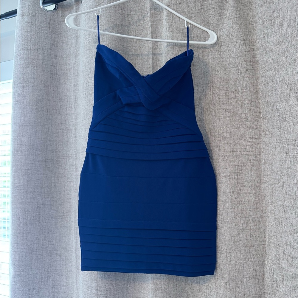 Tobi Strapless Royal Blue Dress